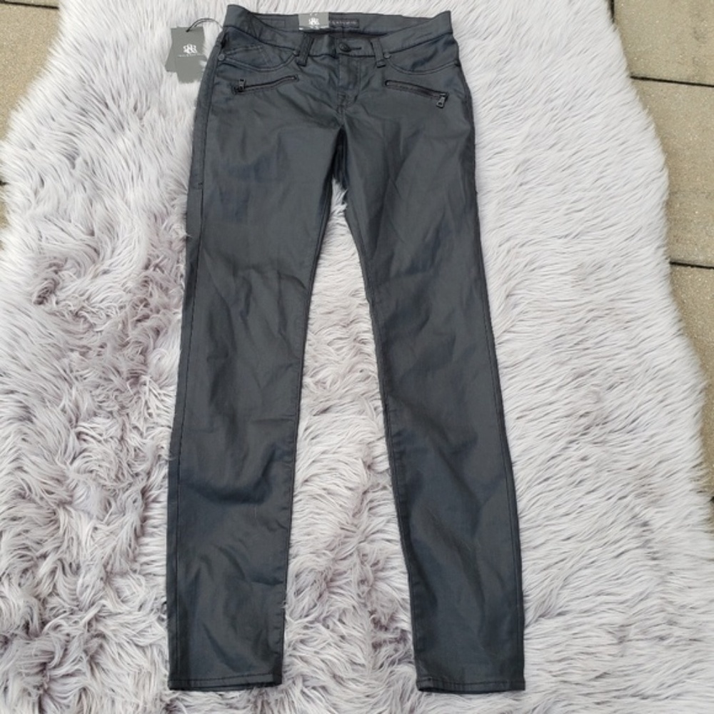 NWT Rock & Republic Kashmere Leggings Black sz 10